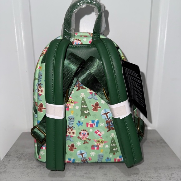 Loungefly Star Wars The Mandalorian Chibi Holidays Backpack - Picture 3 of 6